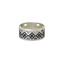 Широкое серебряное кольцо с геометрическим орнаментом Причуда